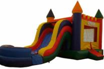 Party rentals, moonwalks and slides.